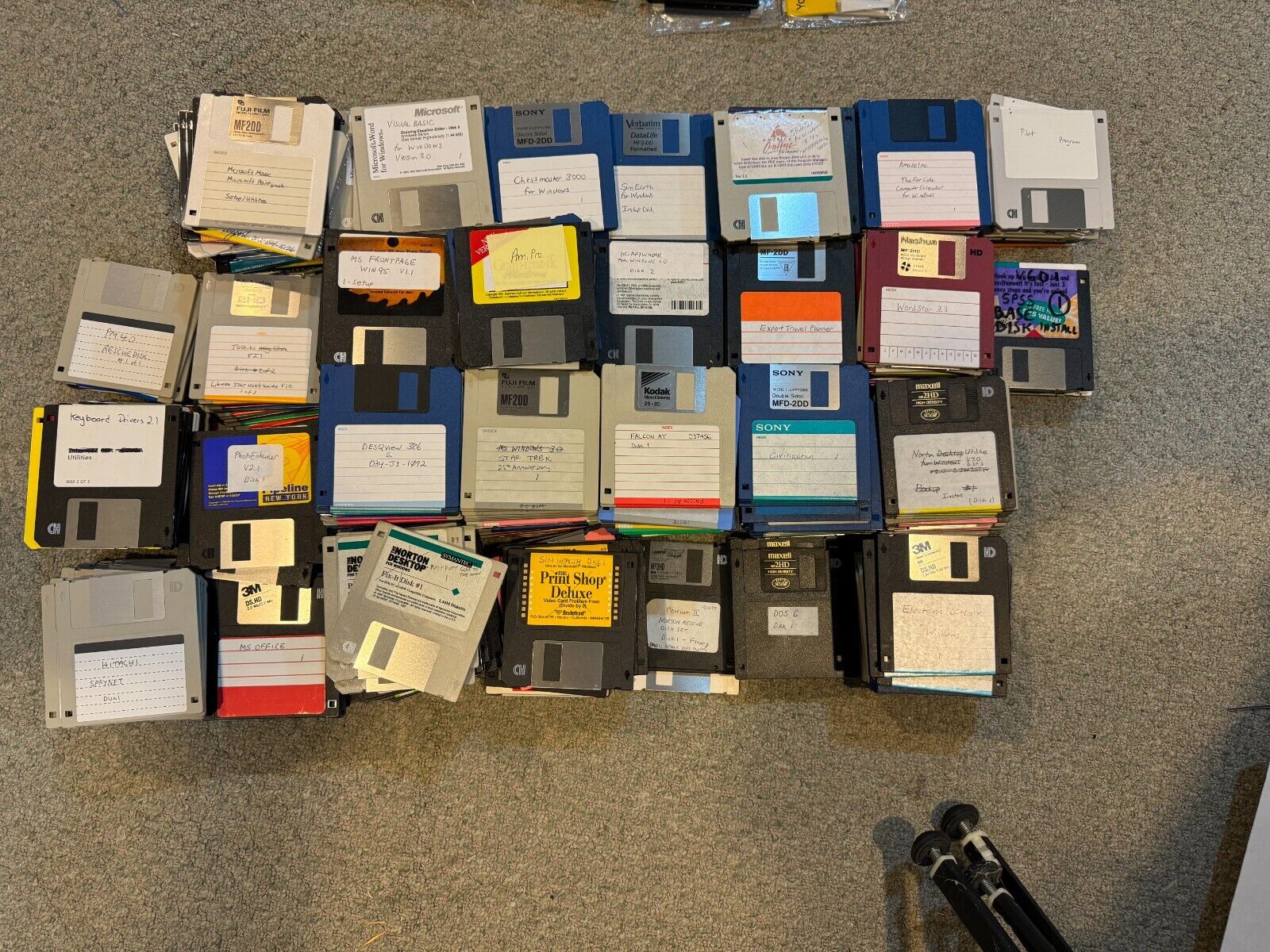Massive Lot of Used 3.5 inch diskettes (500+) with my backups