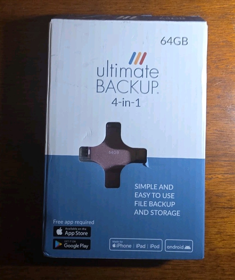 Ultimate Backup 4-in-1 --64GB Storage Saver Device- Pink