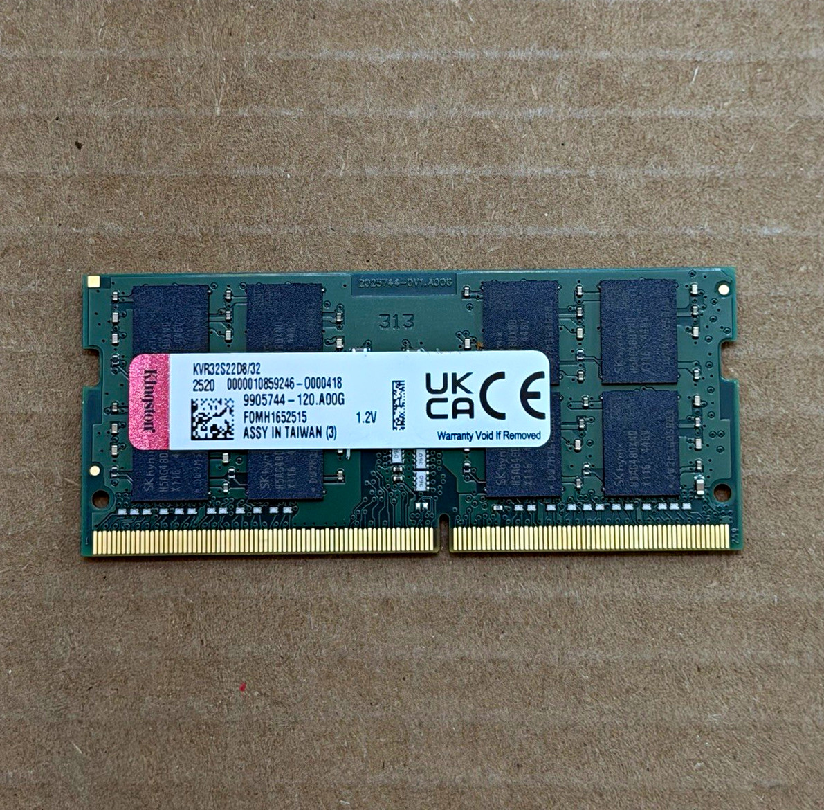 Kingston ValueRAM 32GB DDR4-3200 PC4-25600 SO-DIMM KVR32S22D8/32 Fully Tested
