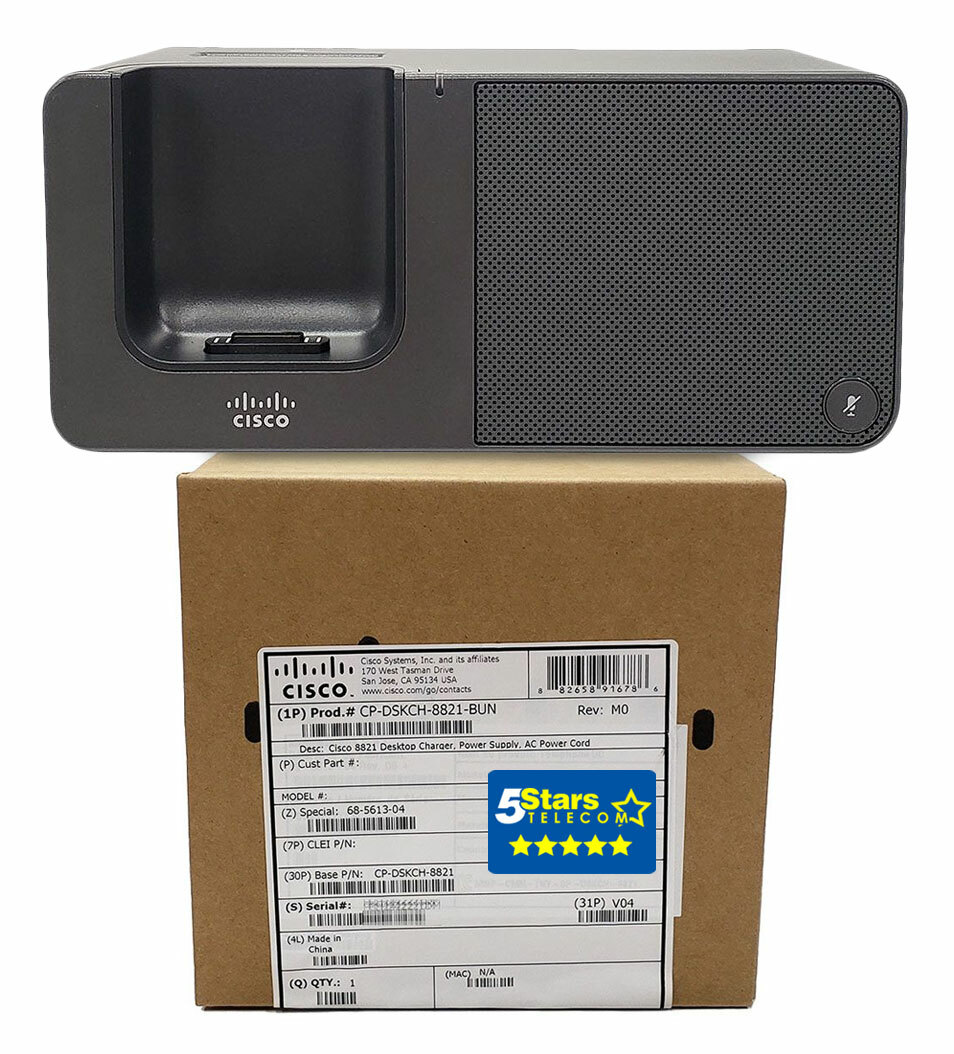 Cisco 8821 Desktop Charger Bundle (CP-DSKCH-8821-BUN) Brand New, 1 Year Warranty