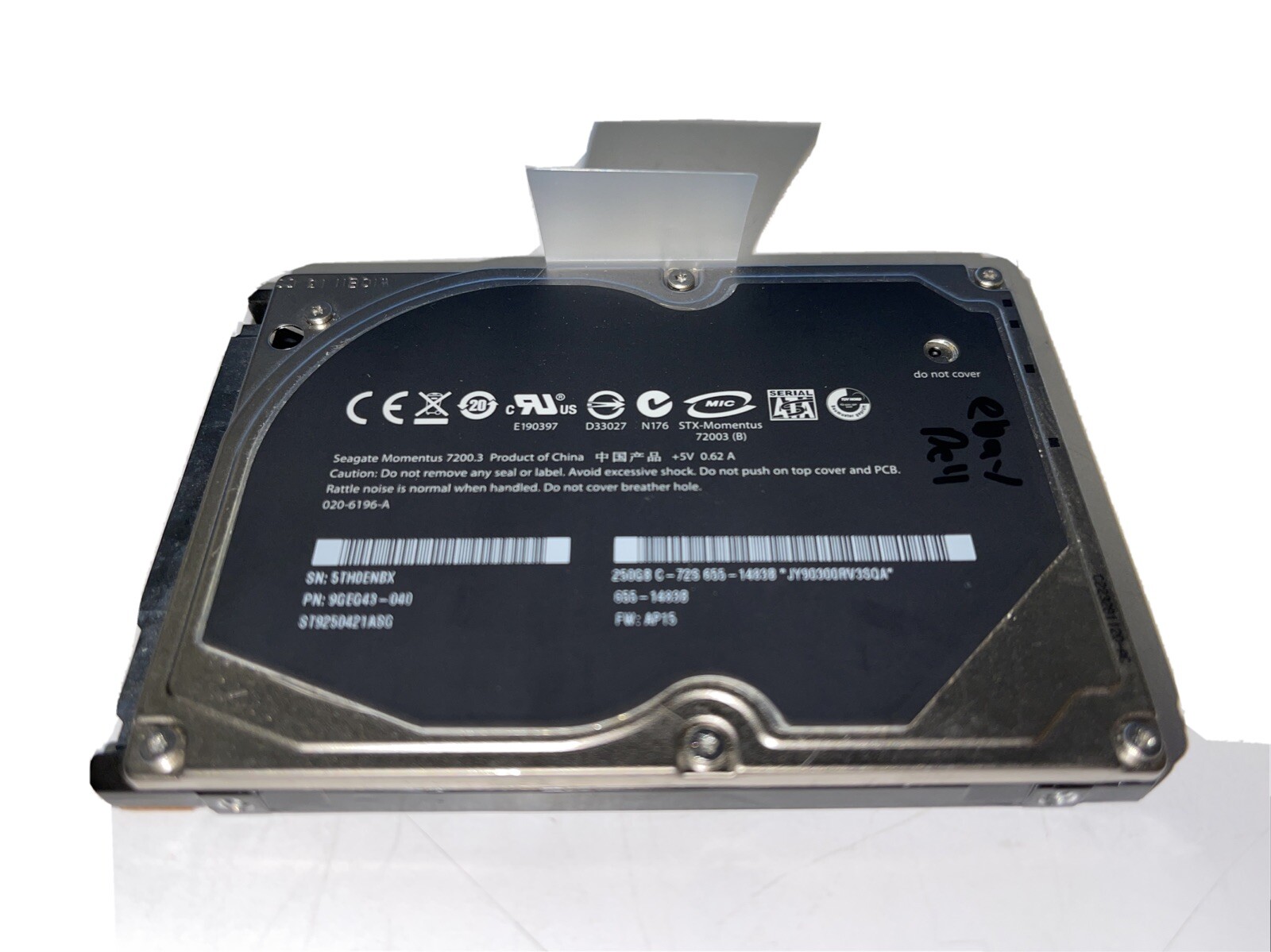 Seagate ST9250421ASG 9GEG43-040 FW:AP15 Apple#655-1483B 250gb 2.5" Sata HDD