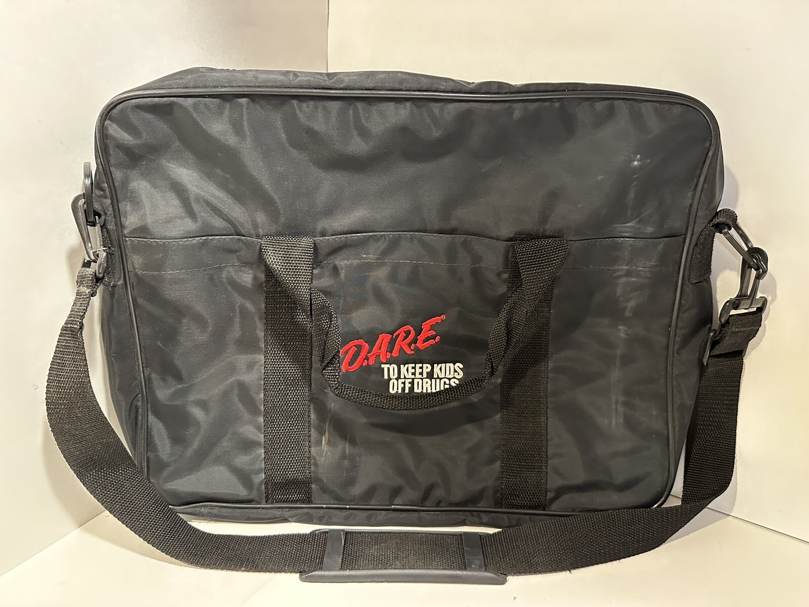 Vintage Rare 90’s D.A.R.E To Keep Kids Off Drugs Laptop Bag Full Zip Briefcase