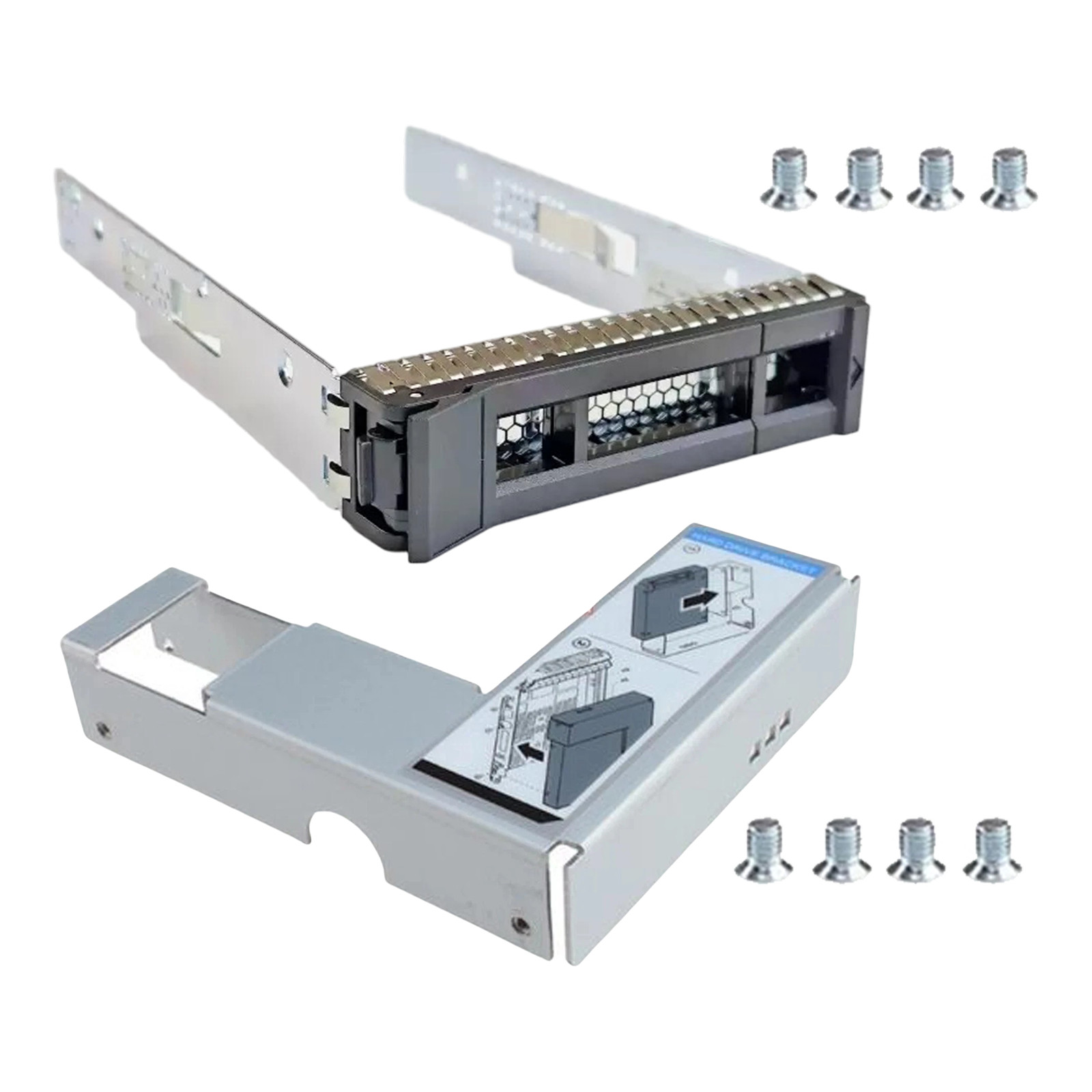 2-Pack 3.5" SM17A06251 Caddy 2.5" 9W8C4 Adapter Options for Lenovo SR650 SR550