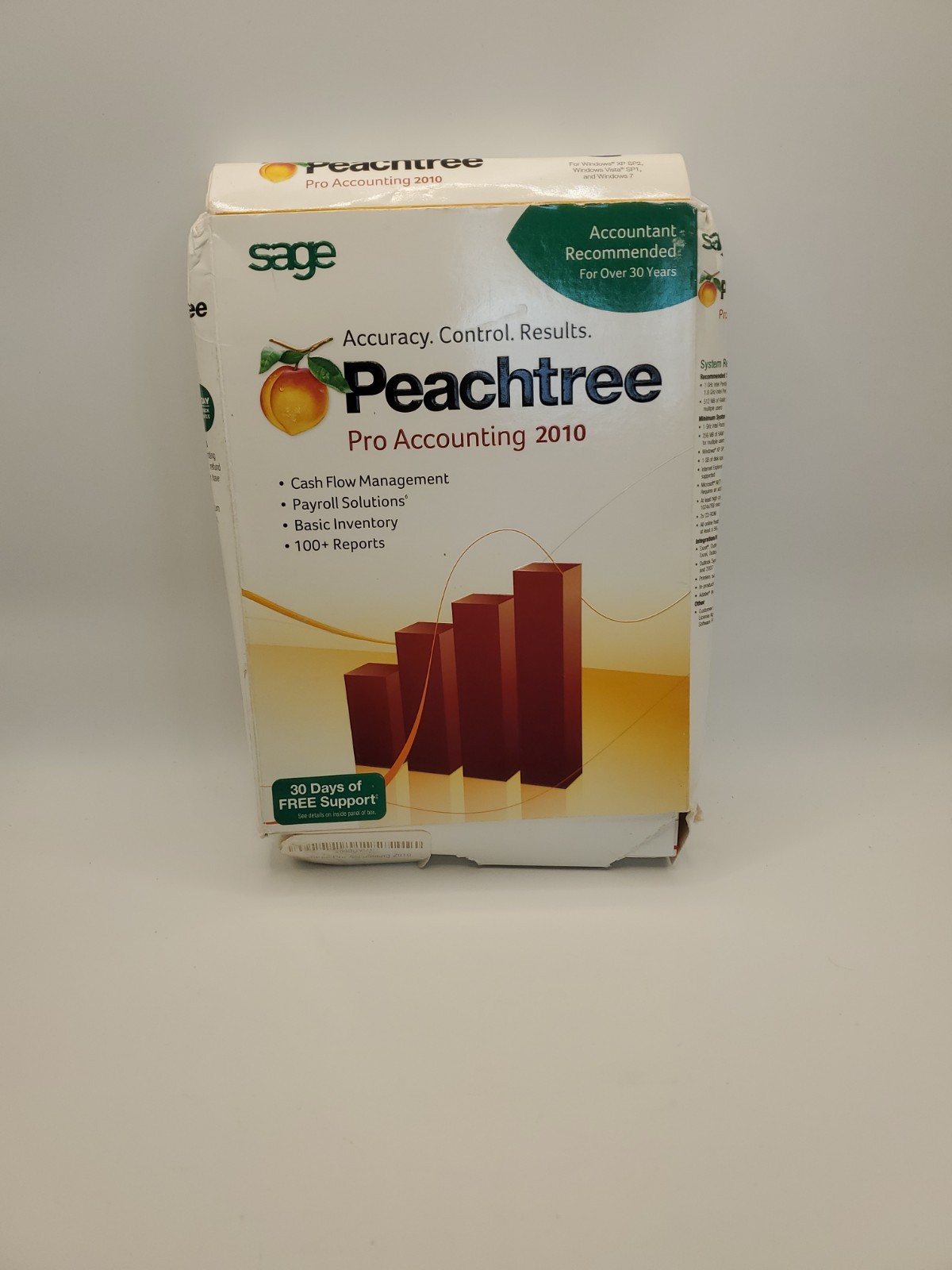 Sage Peachtree Pro Accounting 2010 Accounting Software CD Windows English Retail
