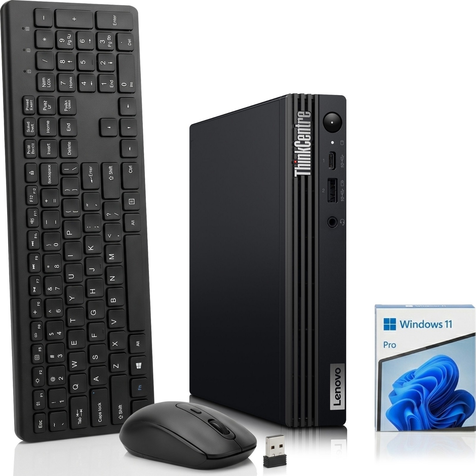 Lenovo m75q Gen 2 Tiny PC AMD 5350GE 32GB RAM 1TB SSD Wi-Fi Wireless-KB&M Win 11