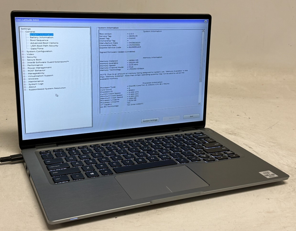 Dell Latitude 9410 2in1 14" (i5-10310u - 16GB RAM - 256GB SSD - Win11Home)