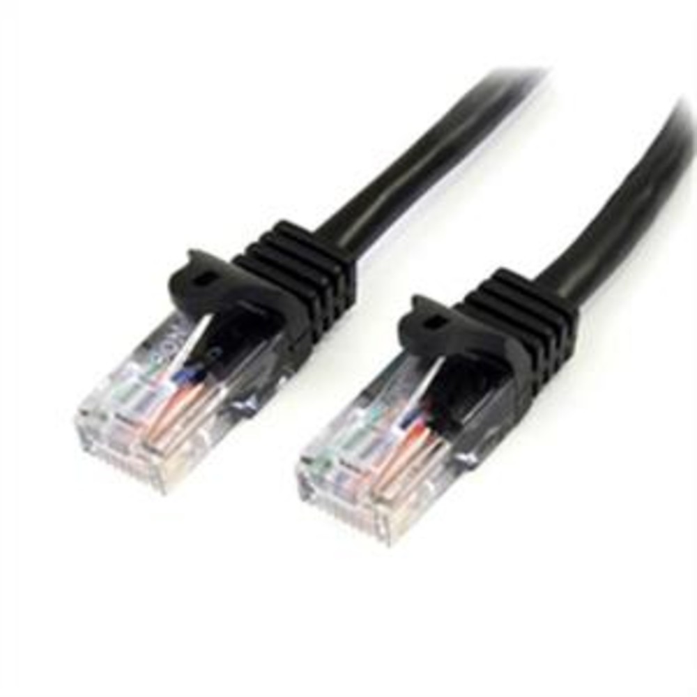 Startech 45Patch50Bk 50Ft Black Cat5E Cable Snagless Ethernet Gigabit Lan
