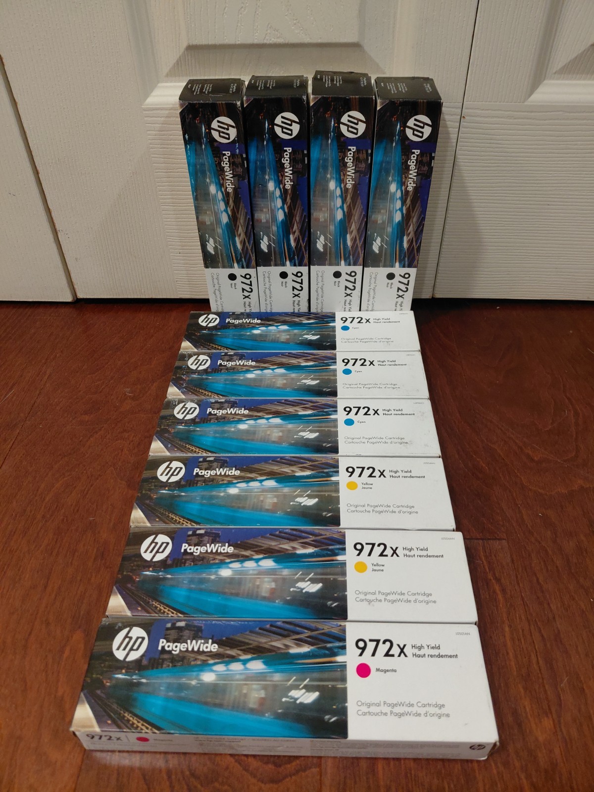 HP 972X Genuine High Yield Ink Lot Cyan Magenta Yellow ,cyan , Black 