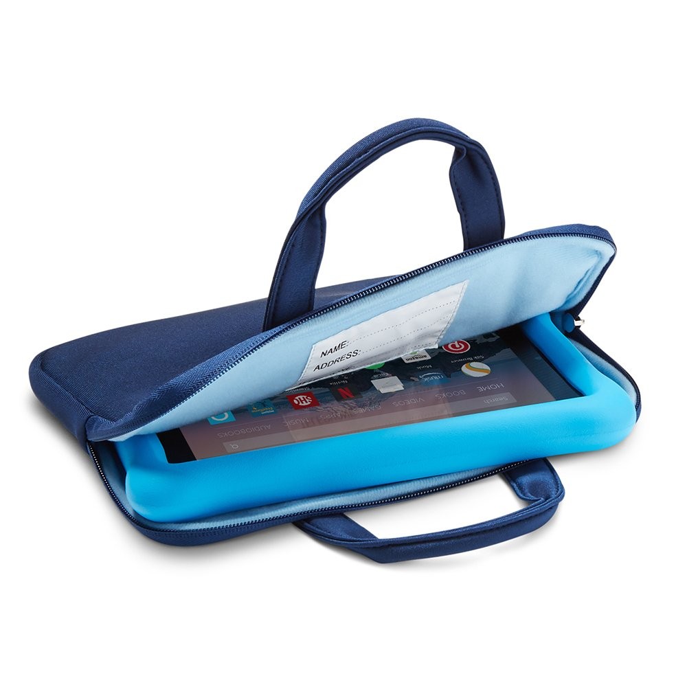 NuPro Sleeve Case for Amazon Fire HD 8 Kids Edition with Handle Navy Blue