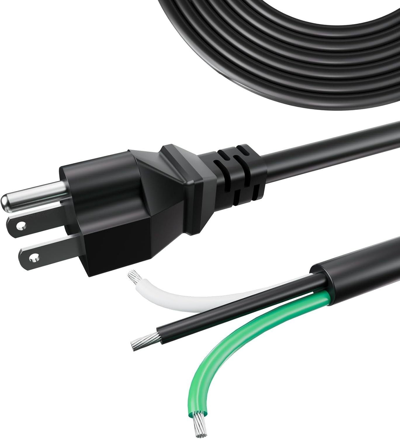 6Ft 12 Gauge 3 Prong Heavy Duty Replacement Power Supply Cord Cable 110V 115V 12