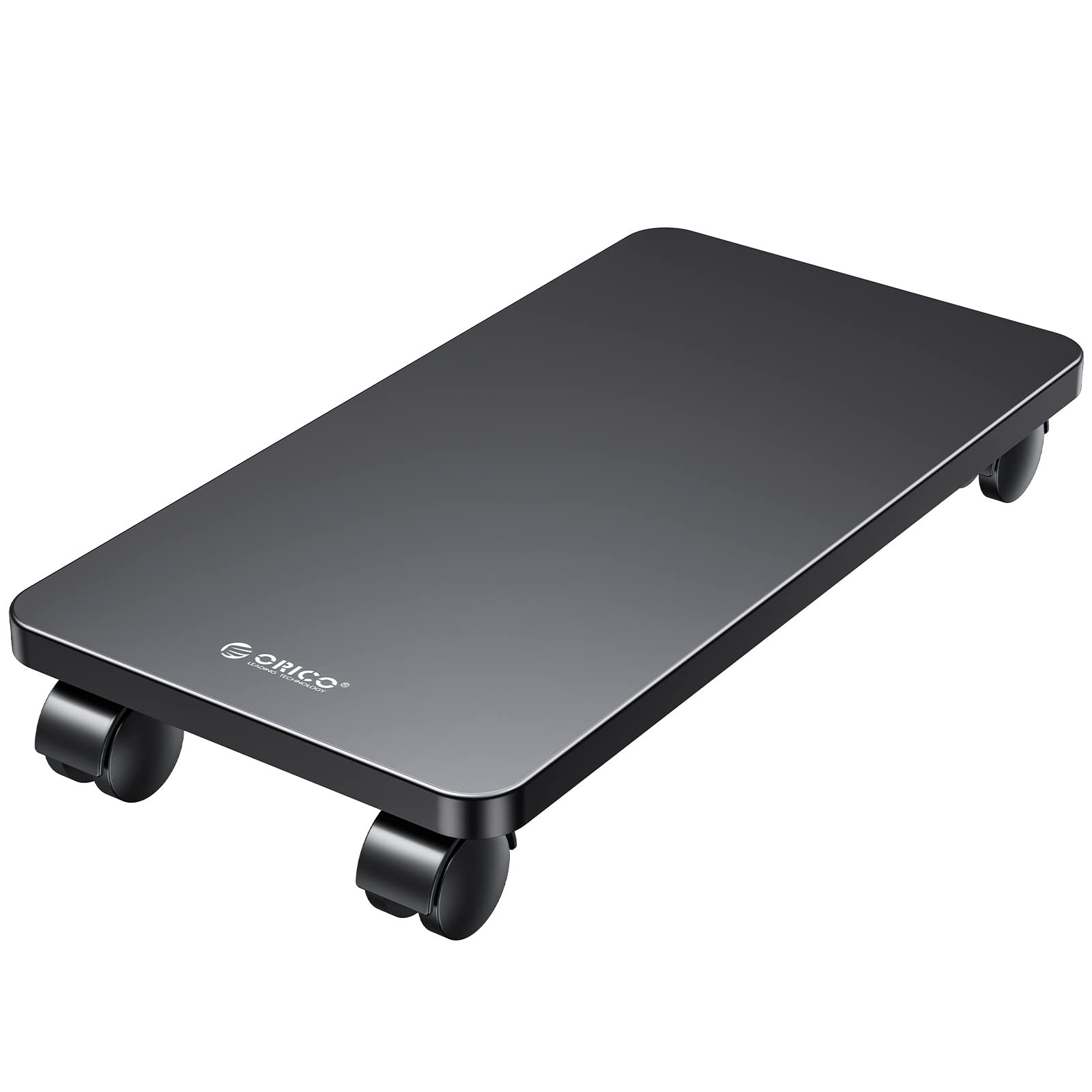 Metal Computer Tower Stand, Mobile CPU Holder, 4 Caster Wheels Computer Tower...