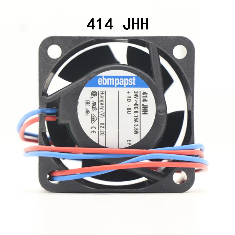 Ebmpapst Brand new Axial flow Fan 24VDC 3.6W 0.21A 40*40*25mm 24m3/h 414JHH