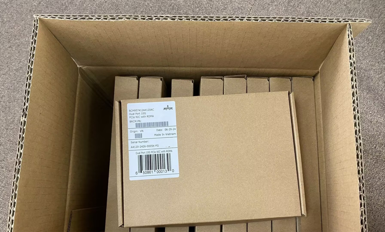 1PC New Broadcom BCM957412A4120AC Fibre Optic Network Card fedex or DHL