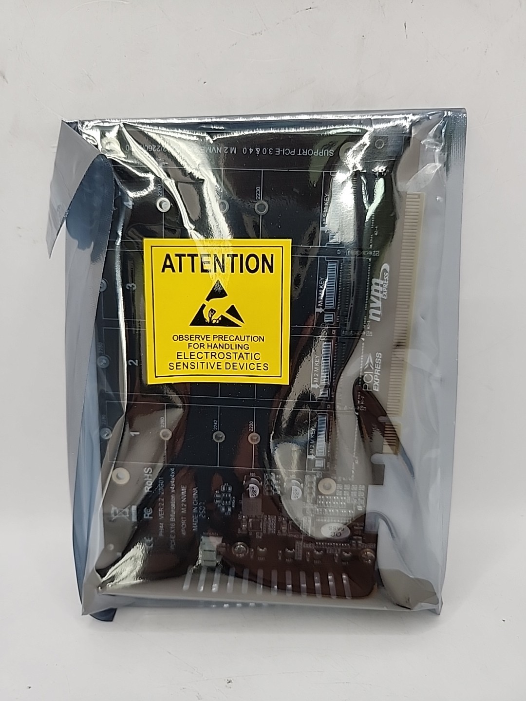 NEW RIITOP Quad NvMe PCle Adapter 4 Port Nvme to PCI-e Expand Controller