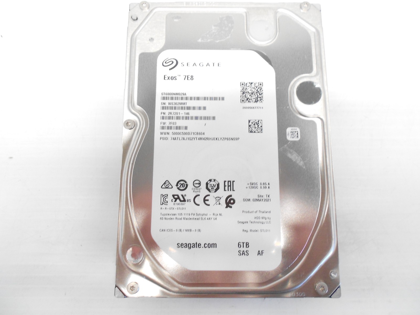 Seagate ST6000NM029A 6TB 7.2K 3.5" SAS 12Gbs Server JBOD Hard Drive Dell HP IBM