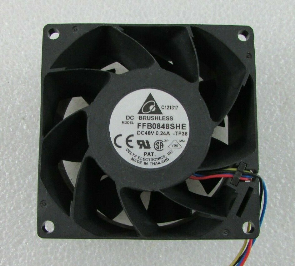 *NEW* Delta 80x80x38mm FFB0848SHE Fan Tubeaxial DC12V 10" 4-Wire Lead Brushless