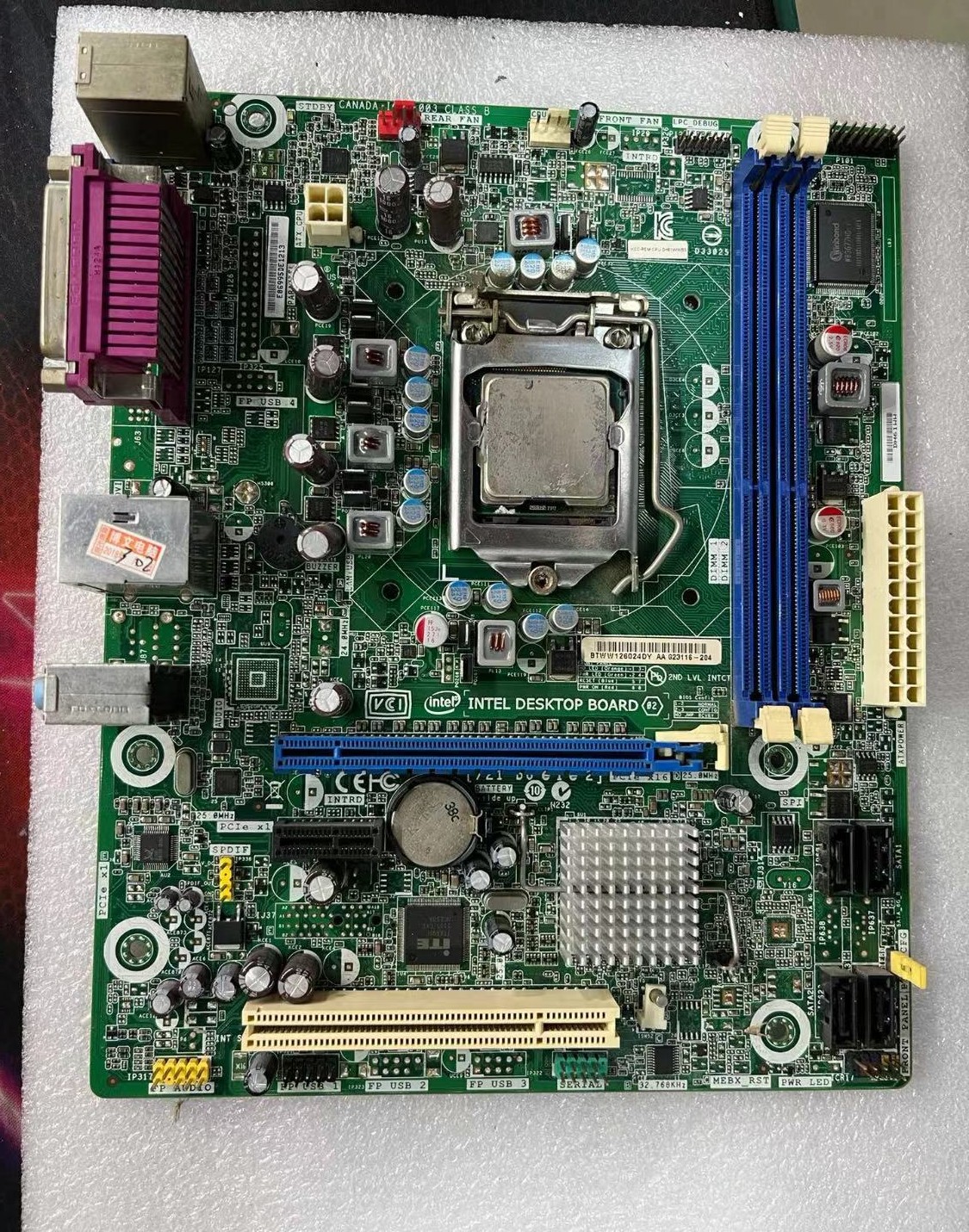 INTEL DH61WW G23116-202 MOTHERBOARD