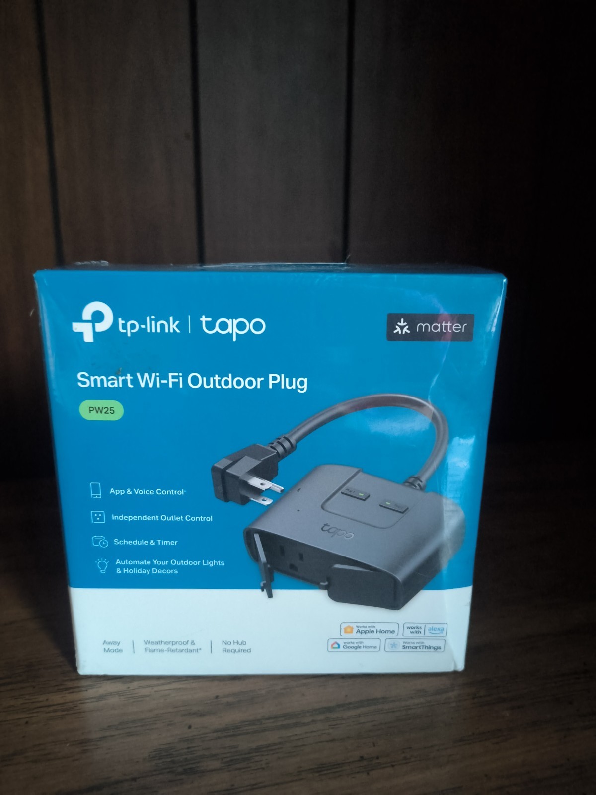 TP-Link PW25 Tapo Wi-Fi Smart Weatherproof Outdoor Dual Plug Wirelessly Control
