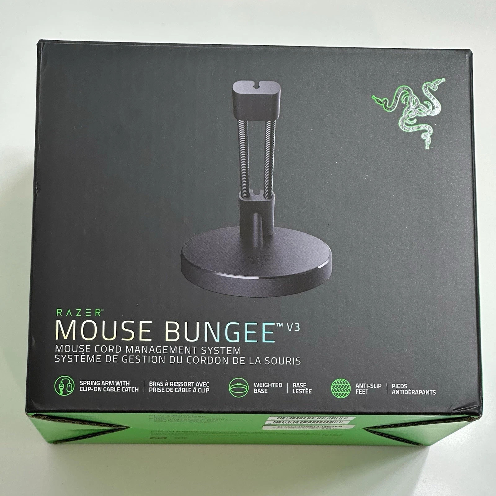 Razer Mouse Bungee V3 Mouse Cord Management System Black Weighted Base