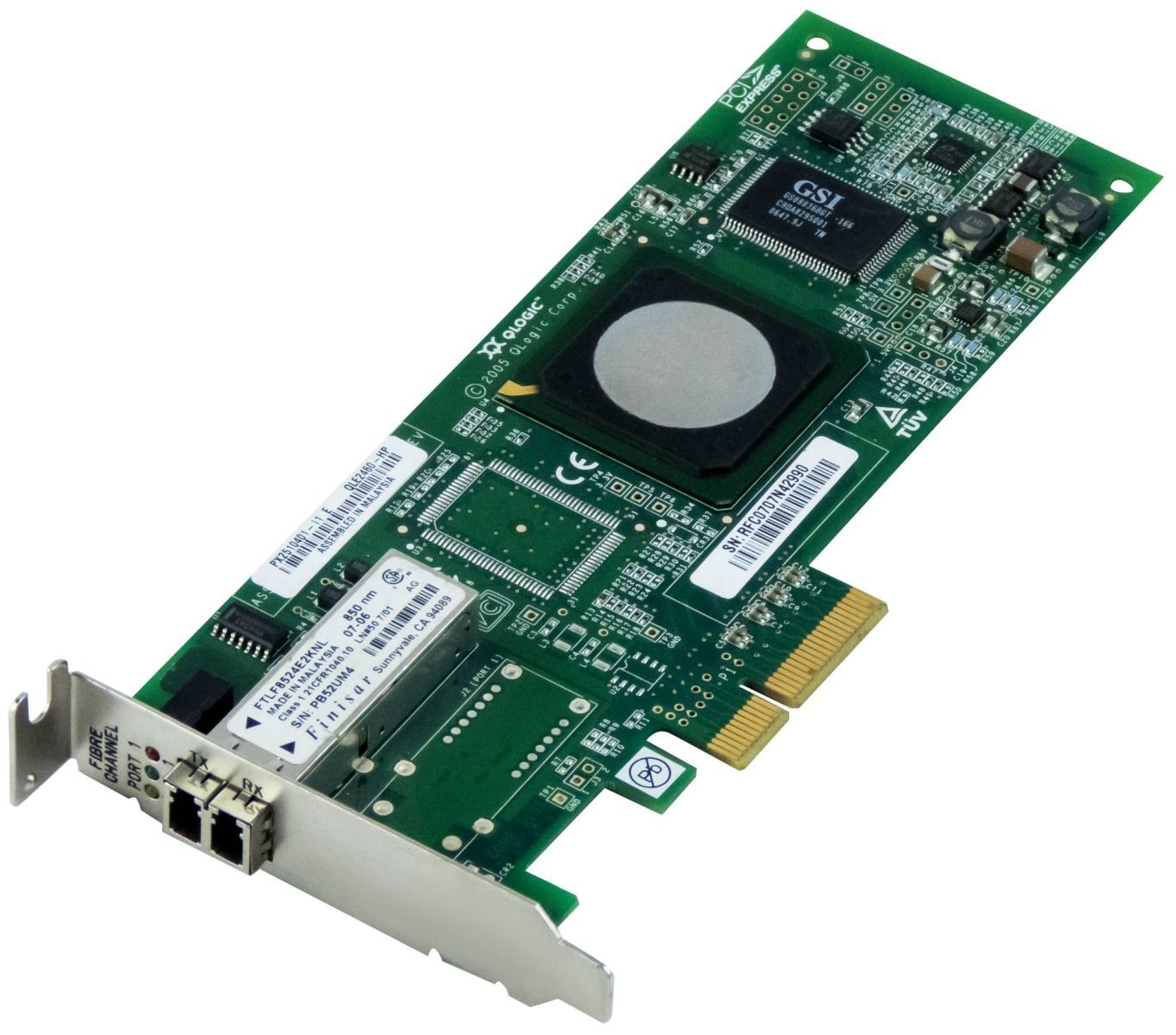 CONTROLLER HP 407620-001 QLE2460-HP AE311-60001 4GB FIBRE CHANNEL PCIE LOW PROF