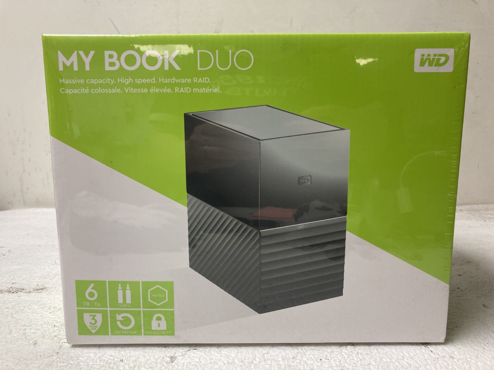 New WD My Book Duo 6TB WDBFBE0060JBK-NESN