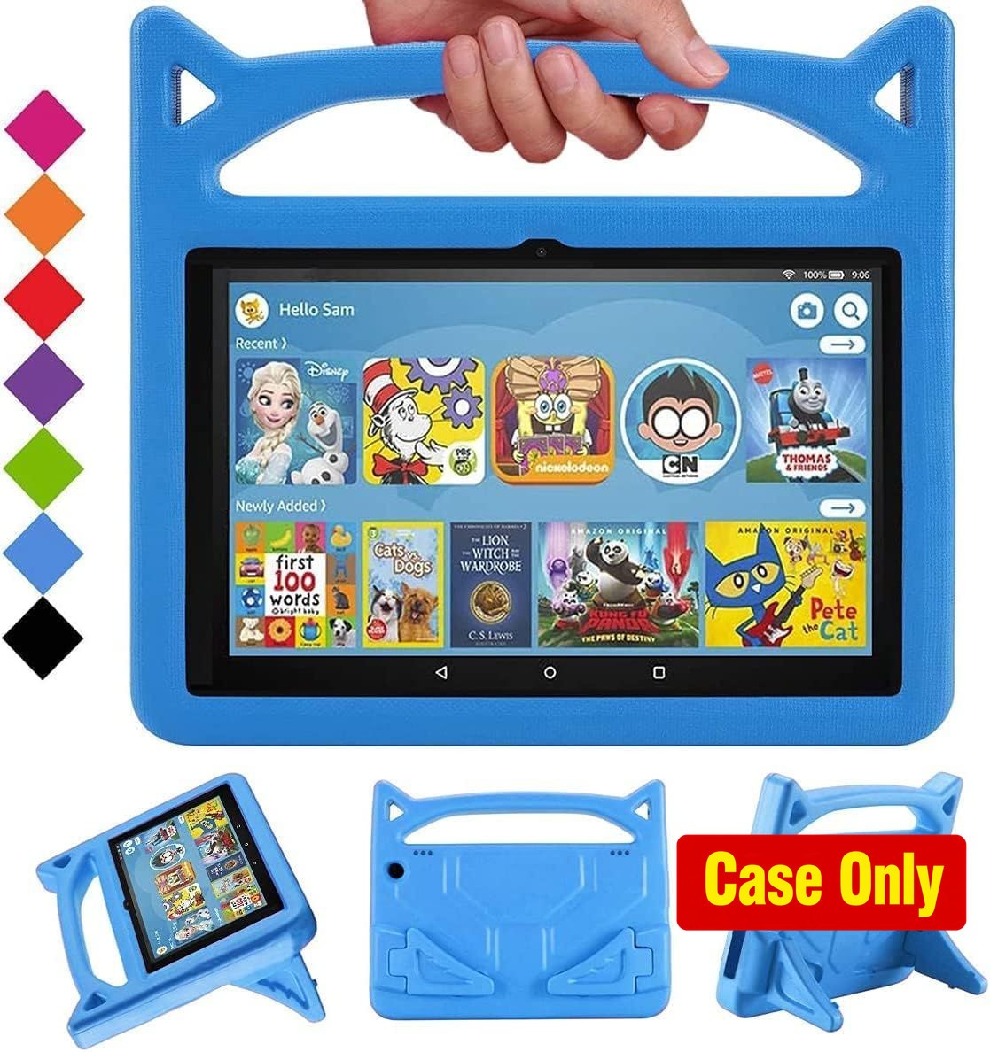 Case for 8 in Tablet 2024/2022 - Lightweight Shockproof Case with Handle Stand