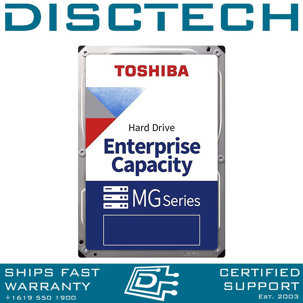 Toshiba MG08ADA400E MG08-D Series 4TB 7.2K RPM 3.5" 6Gb/s 512e/4Kn SATA HDD