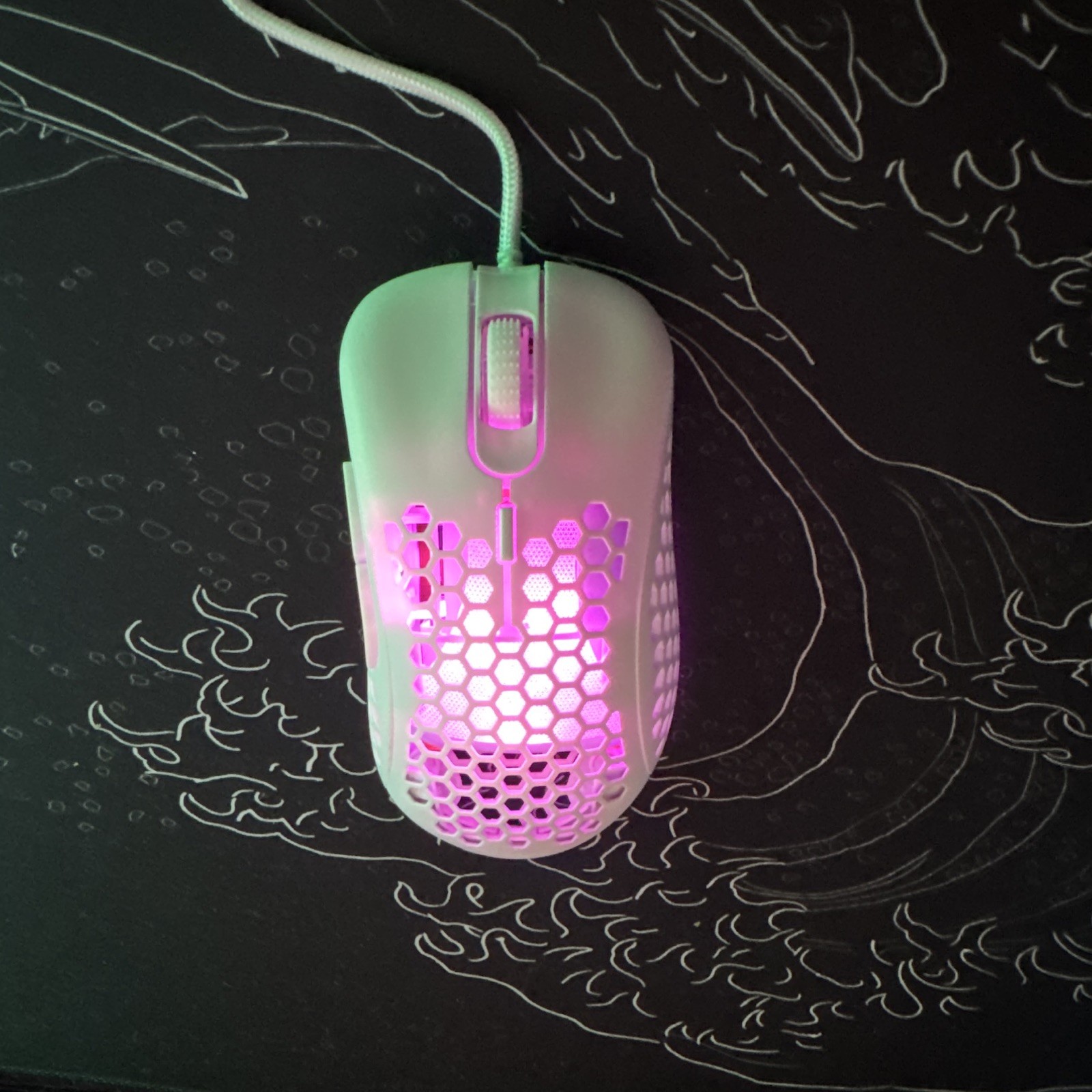 SKYTECH GAMING M-1800W Wired USB Optical RGB Gaming Mouse 1800 DPI 6 Btn White
