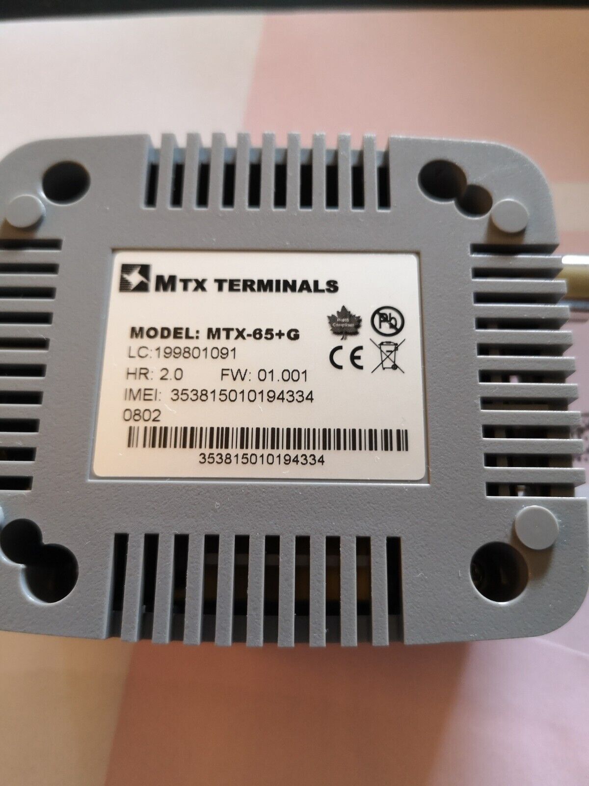 MTX-65+G V6 TERMINAL COMBINED GSM/GPRS + GPS receiver modem terminal with JAVA e