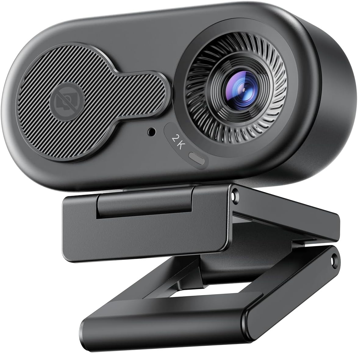 2K Webcam C100 with Built-in Mic & Privacy Lens for Secure Online Learning