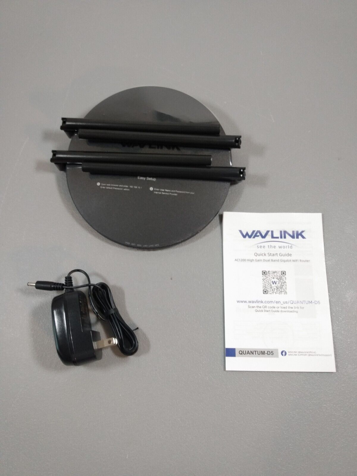 WAVLINK AC1200 Dual Band High Gain Full Gigabit Wi-Fi Router, Quantum-D5
