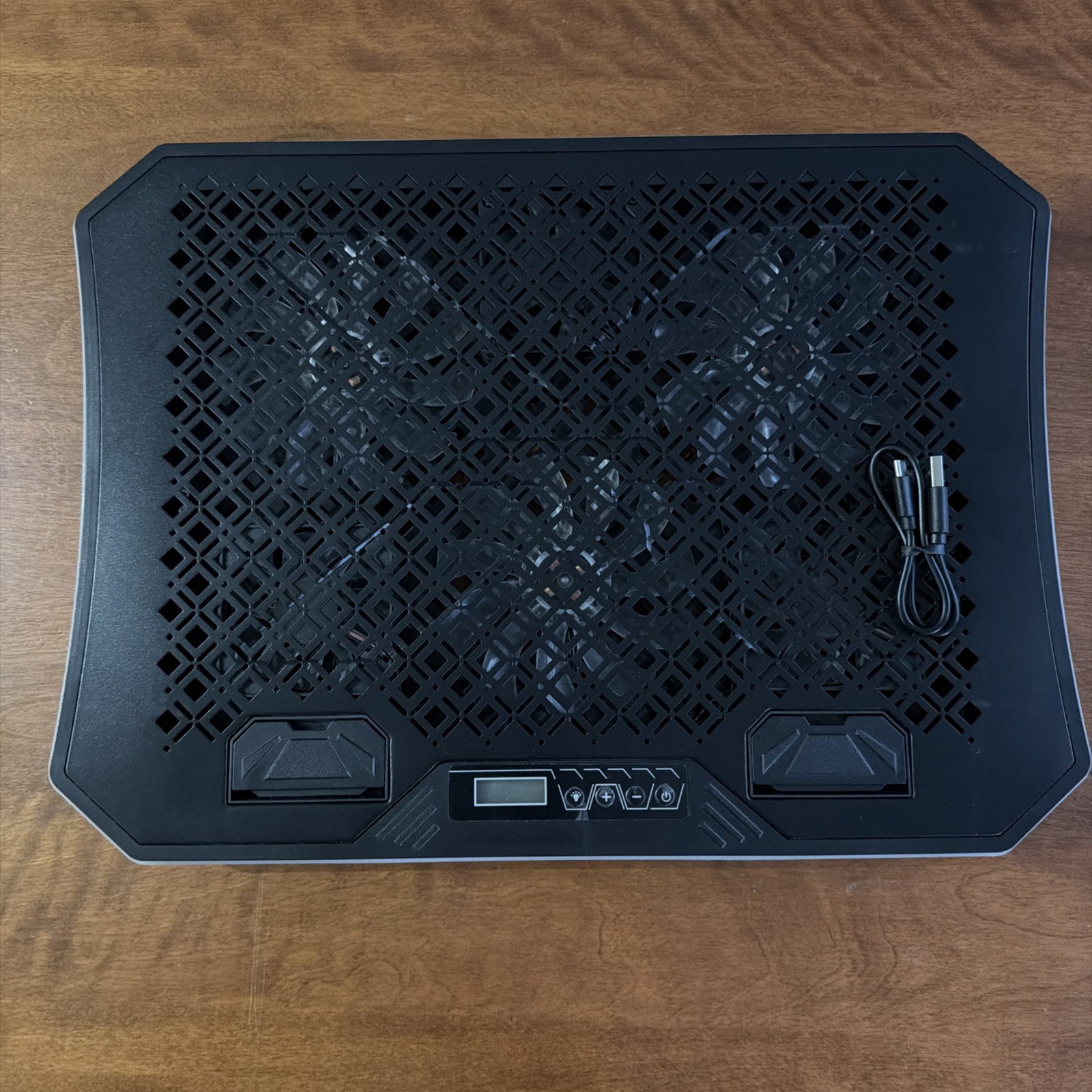 KeiBn Upgraded Gaming Laptop Cooler Pad with 6 Quiet RGB Fans, Cooling Pad Blue