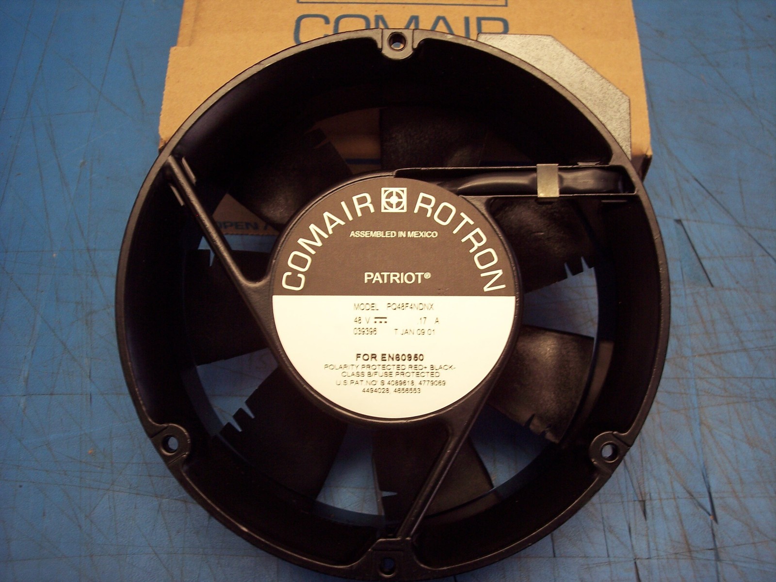 Comair Rotron Fan p/n: PQ48F4NDNX   48 VOLT DC FAN 170MM ROUND FEATHERED PATRIOT