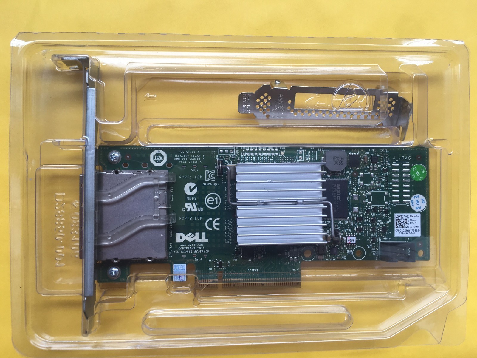 Dell PERC H200E 6Gb/s SAS PCIe HBA 2 Port Ext SFF-8088 12DNW = 9200-8E