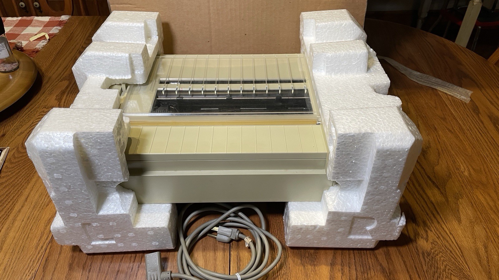 Original Apple ImageWriter Printer with Original Box & Styrofoam — 1984