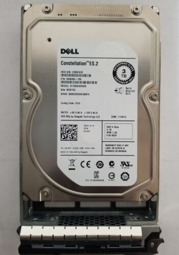 91K8T 091K8T ST33000650SS DELL 3TB 7.2K 6G LFF 3.5'' SAS HDD HARD DRIVE