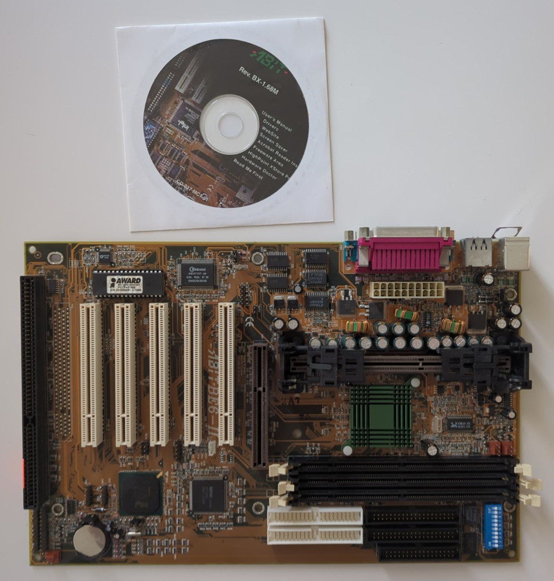 ABIT BE6-II V1.0 Slot 1 Motherboard Intel 440BX ATX Vintage Pentium III Untested