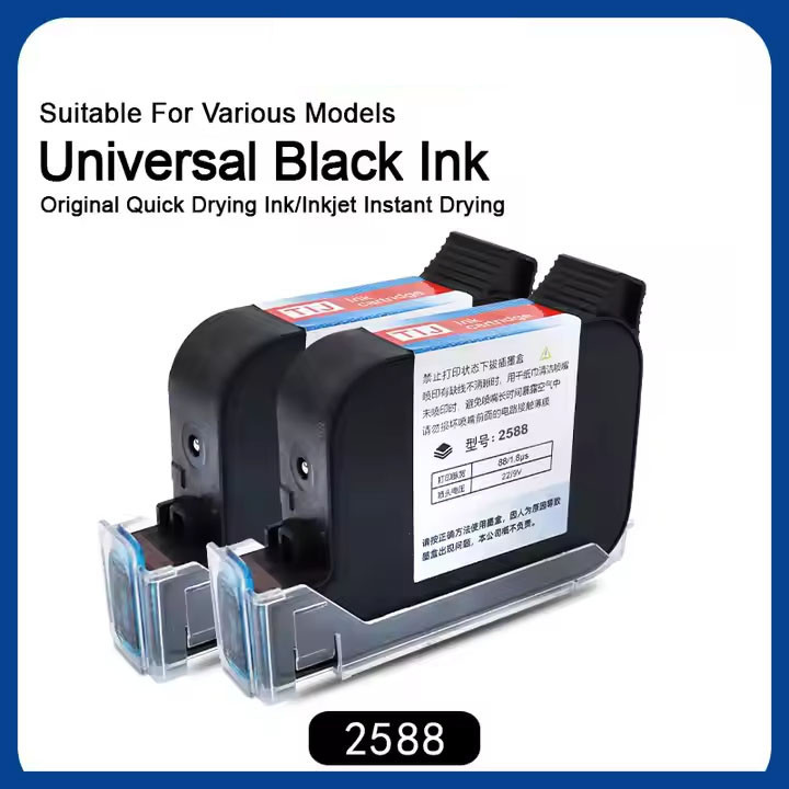 3PCS 42ML Fast Dry Ink Cartridge for Handheld Inkjet Printer 12.7mm