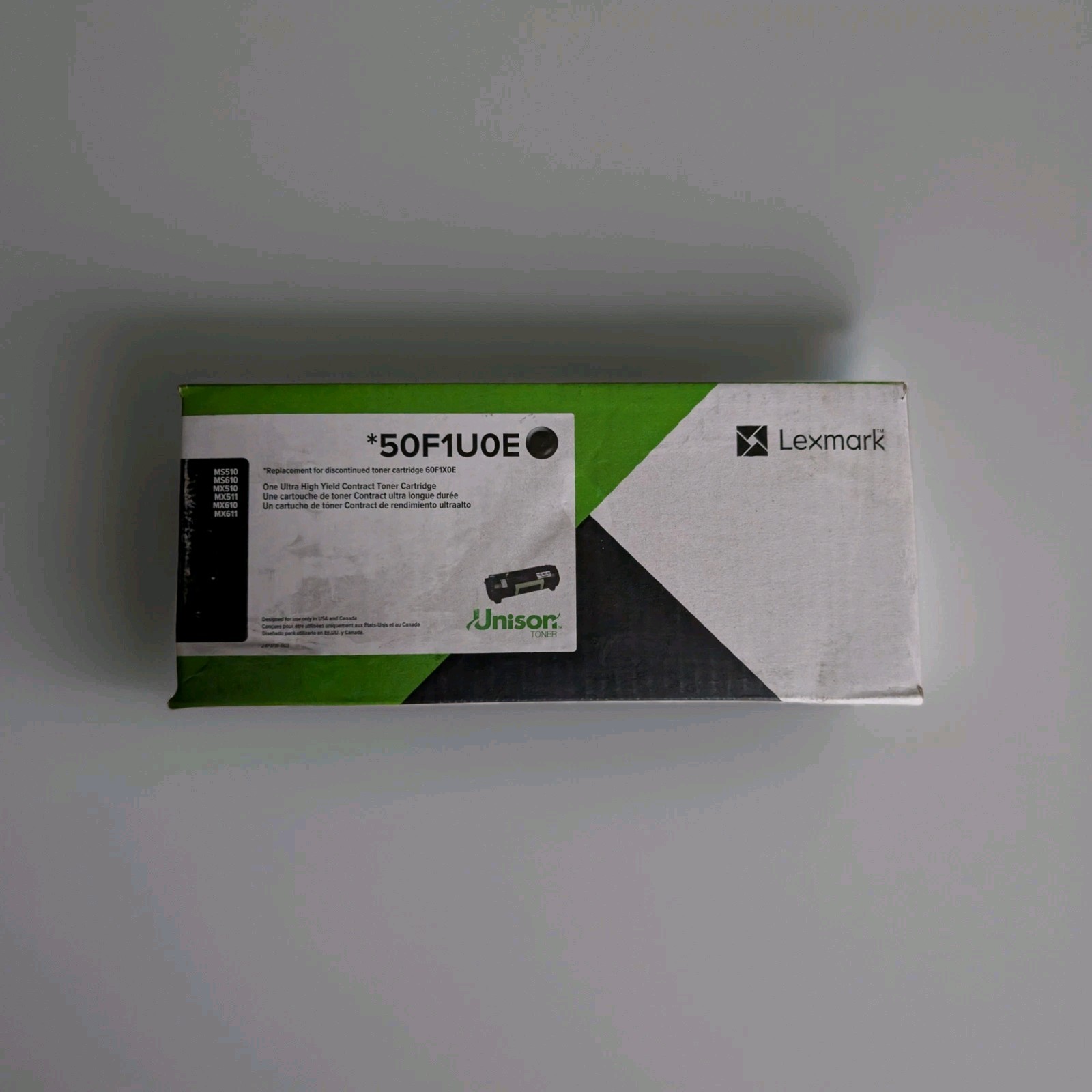 Lexmark 50F1U0E Black High Yield Laser Toner for MX510 MX511 MX611