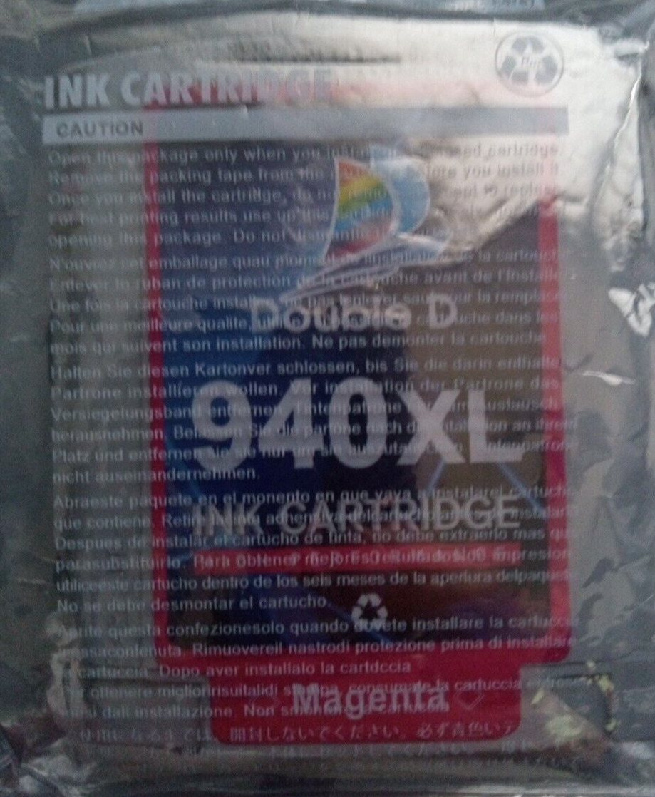 Double D 940 XL Ink Cartridge Magenta Performance Brand New