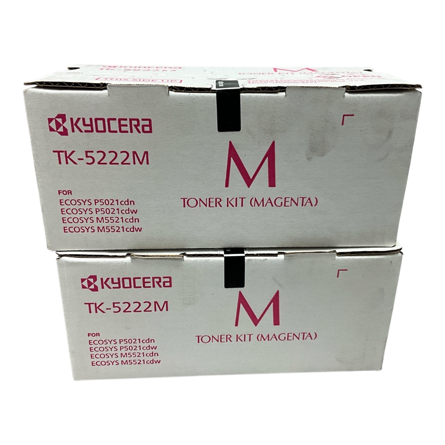 2-PCS Genuine Kyocera TK-5222M Magenta Toner OEM ECOSYS P5021cdn M5521cdw New