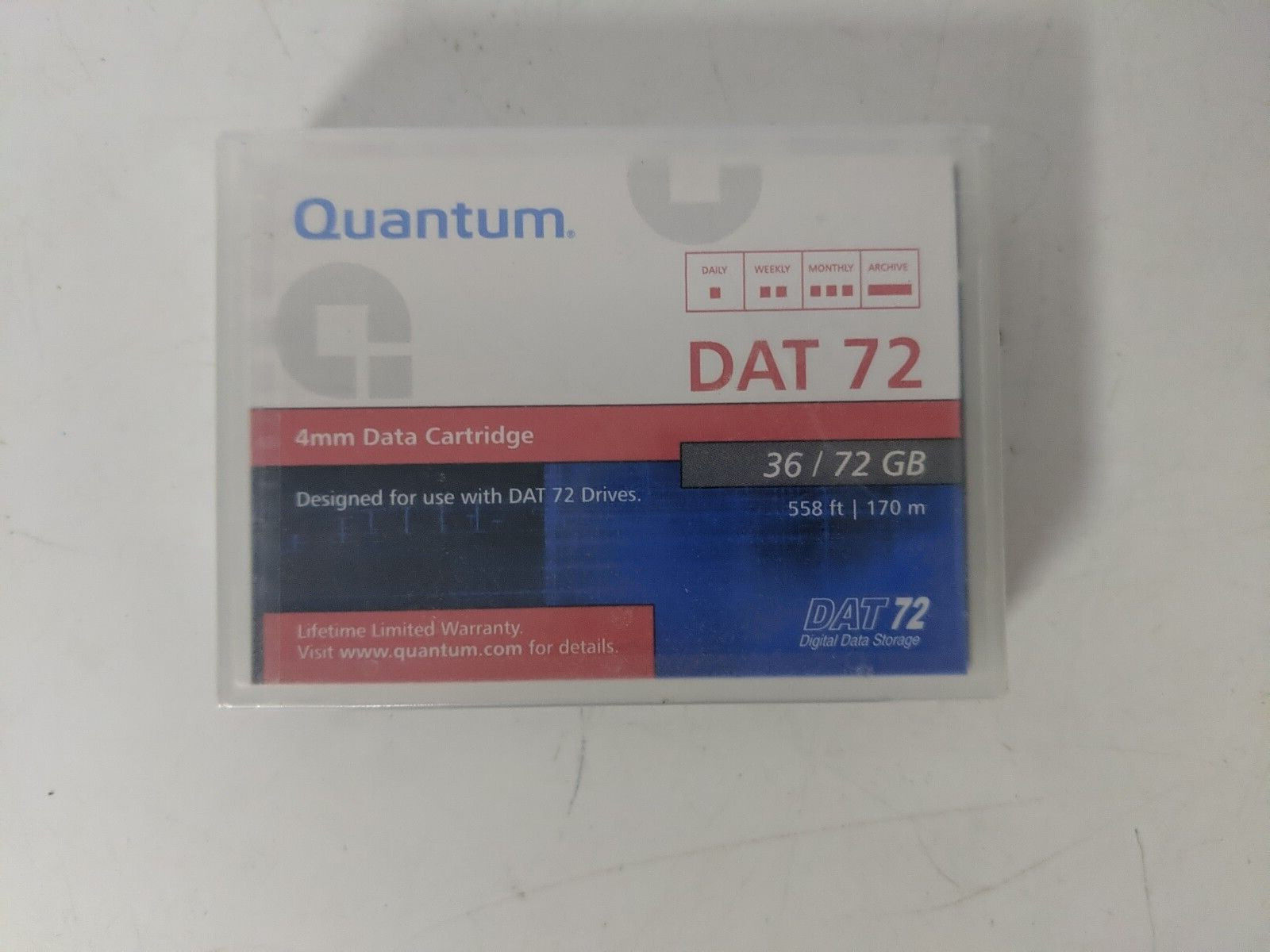 Quantum Dat 72 36/72 GB 4mm Data Cartidge  558ft / 170m