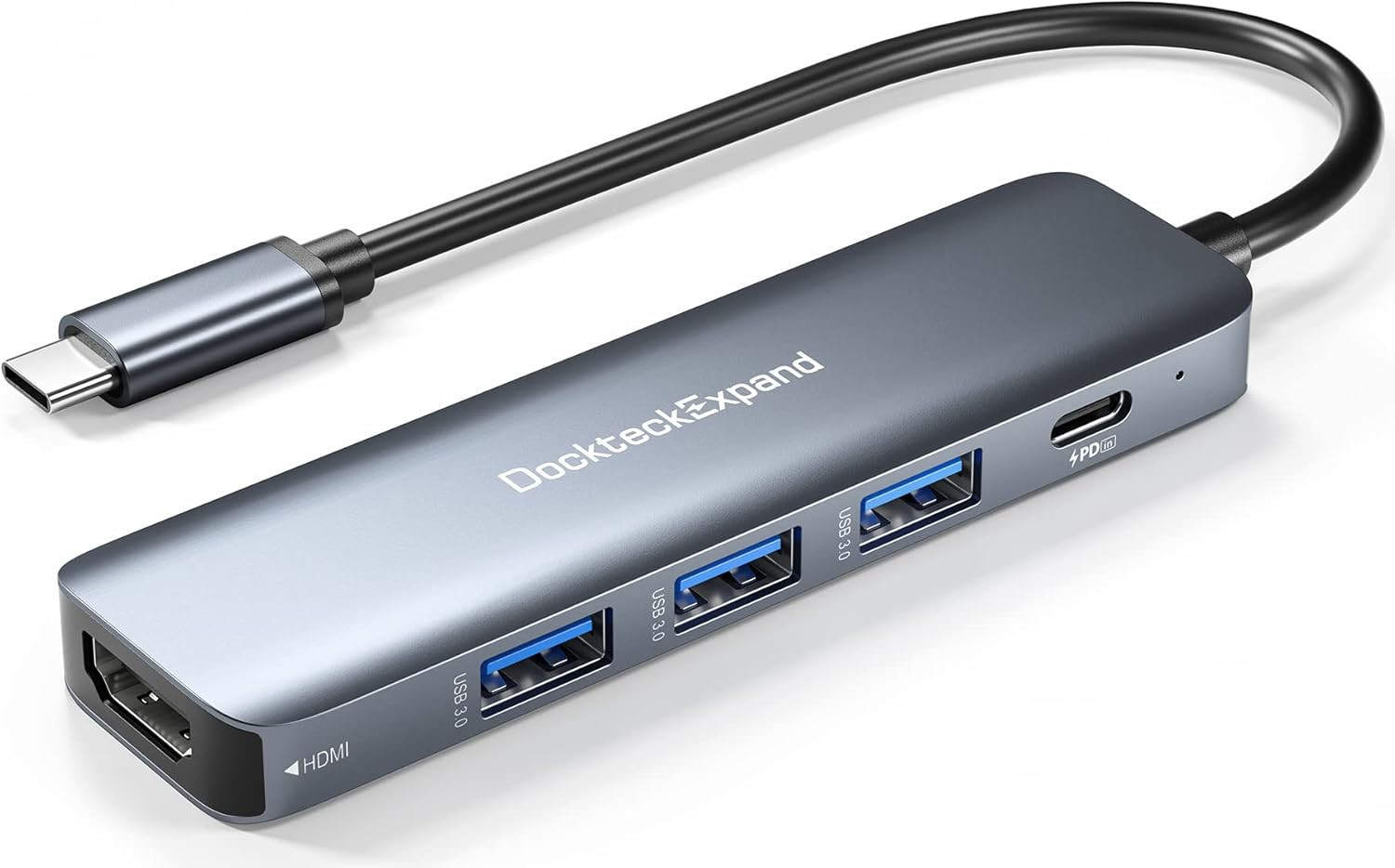 USB C HUB,  5 in 1 USB-C Multiport Adapter