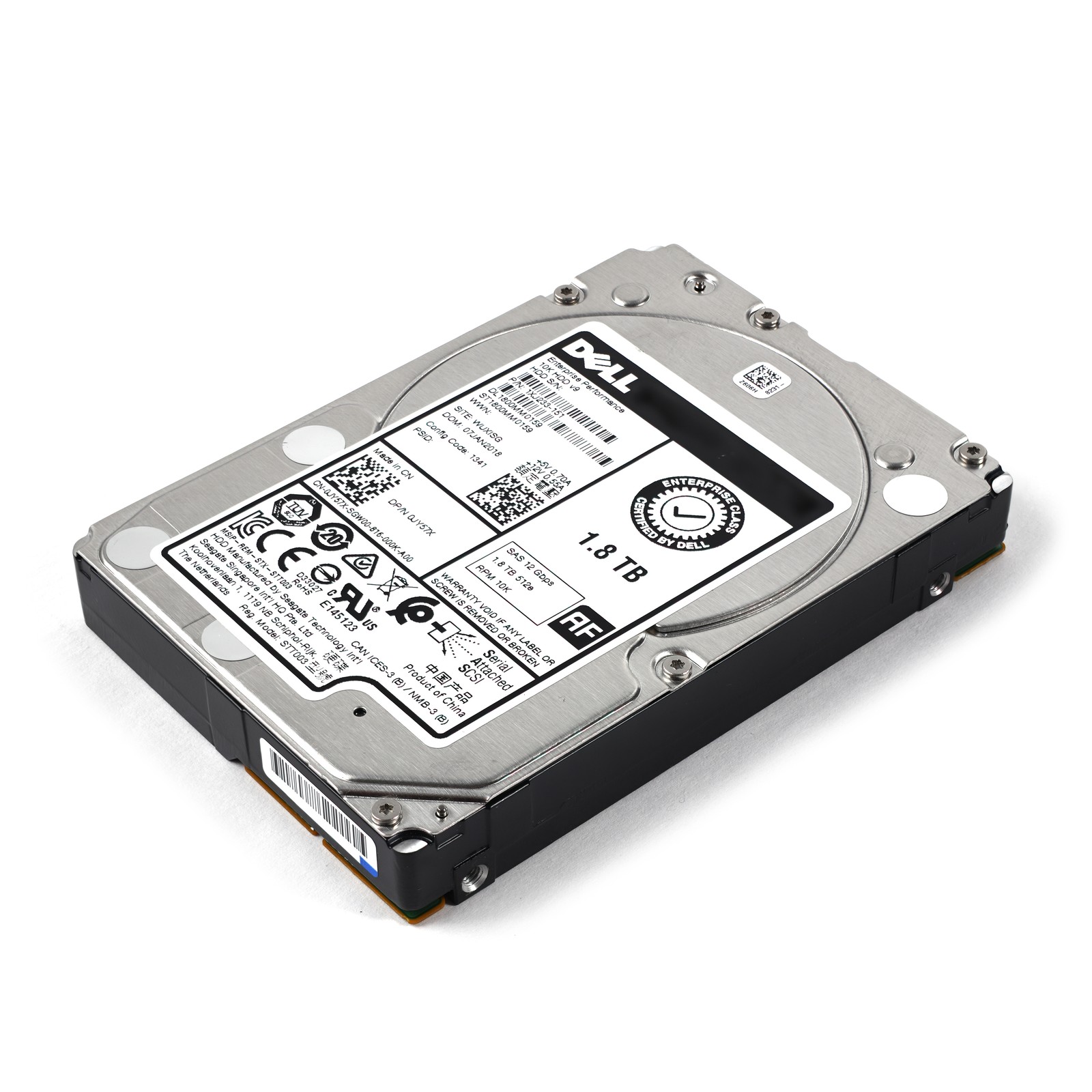 JY57X FOR Dell GEN14 1.8TB 10K RPM 12Gb/s 2.5" SAS SERVER HDD R340 R440 R540