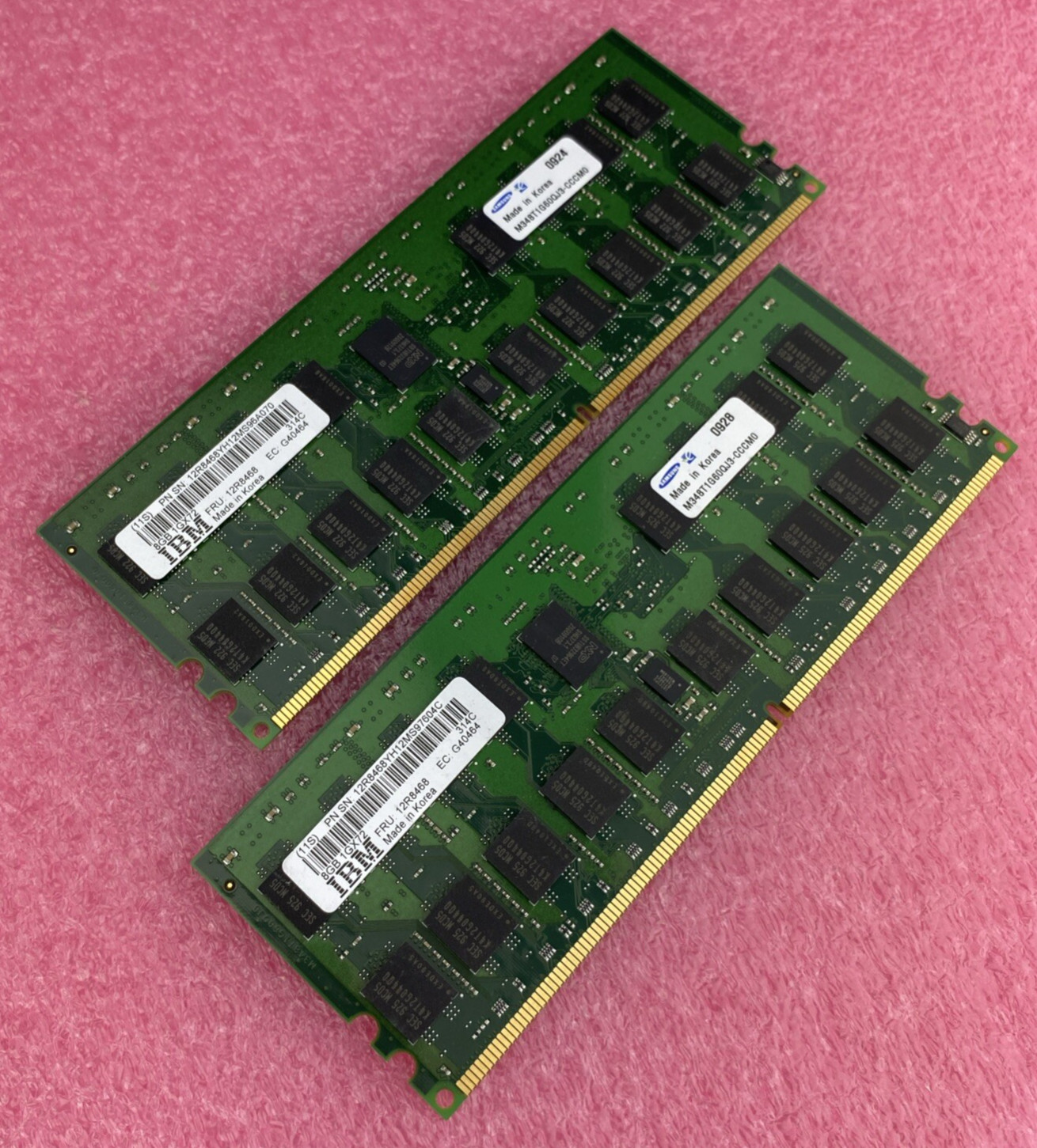 IBM 12R8468 Memory 8GB 400MHz DDR2 DIMM 276-Pin RAM Untested Lot Of 2