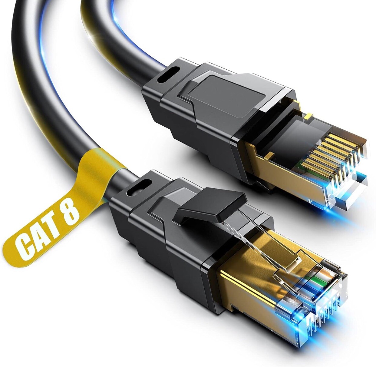 Cat 8 Ethernet Cable VABOCU 30 ft Heavy Duty High Speed Internet Network Cable