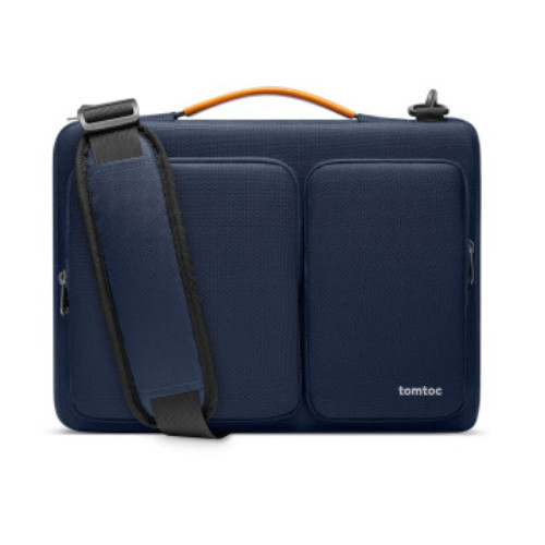 TomToc Bag for Notebook Defender A42 16.2" Briefcase Navy Blue Polyester A42E1B1