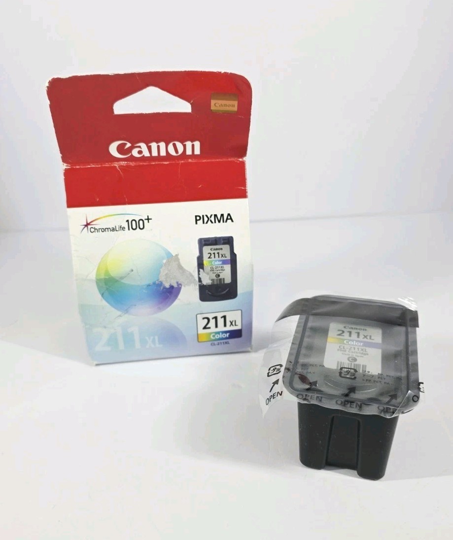Canon CL-211 XL Genuine Color Ink Cartridge Fine PIXMA Multicolor Open Box 