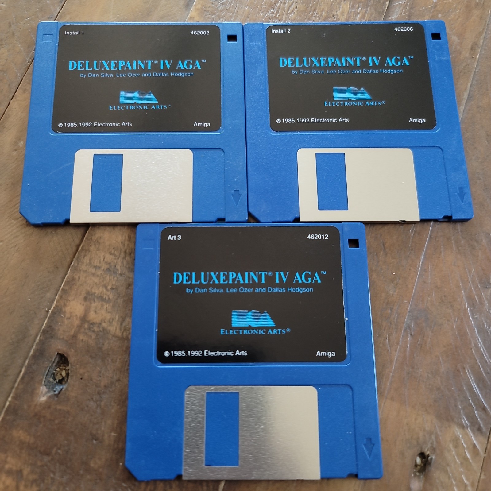 1992 Electronic Arts Deluxepaint IV AGA Computer Software 3 Disks, 3 1/2" Floppy