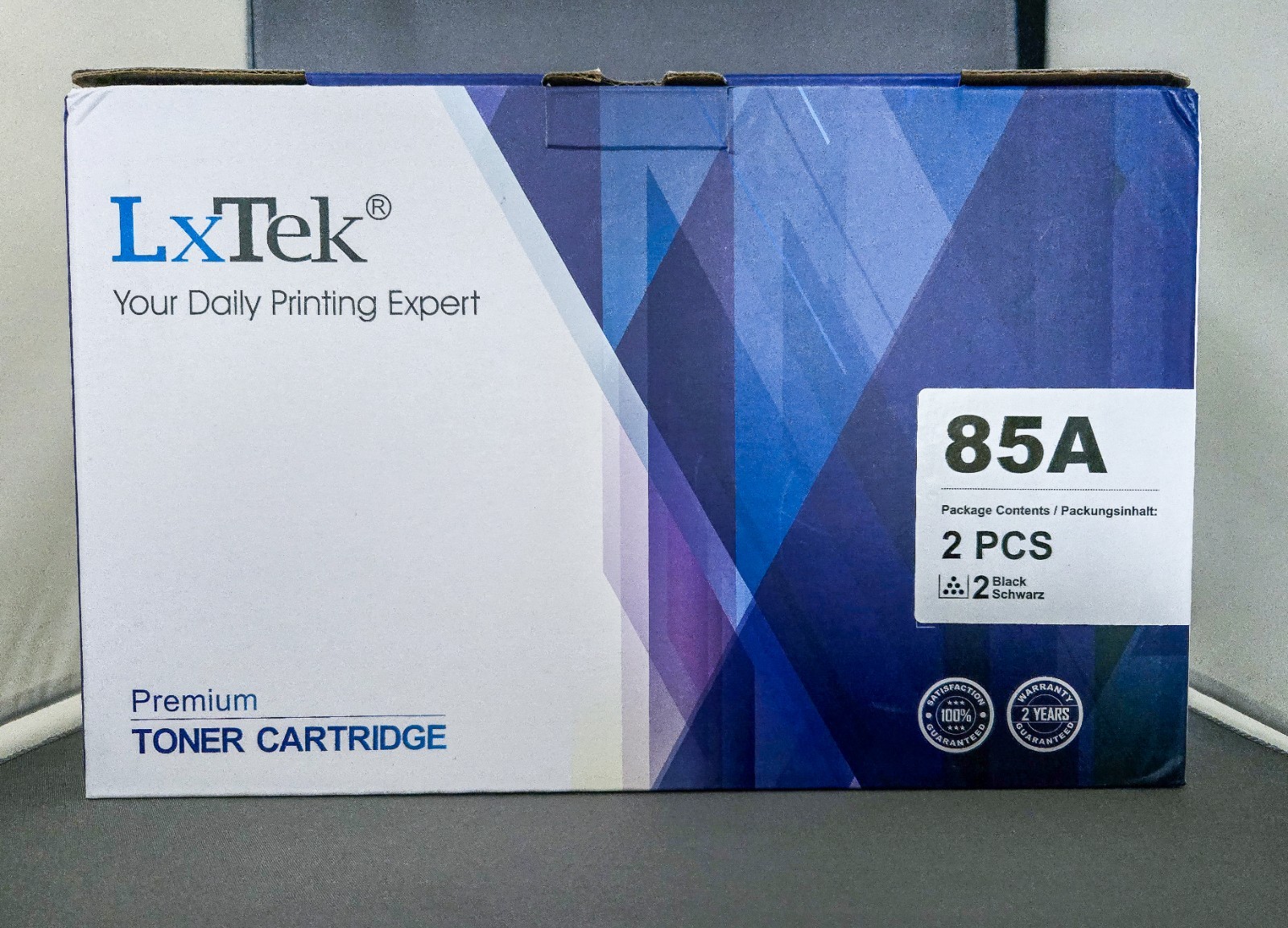 LxTek Toner Cartridge 2 Packs (2 Black) compatible for HP 85A toner cartridge